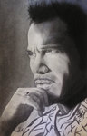 Florent Pagny (crayon HB et fusain)