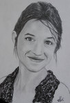Charlotte Gainsbourg (crayon HB et fusain)
