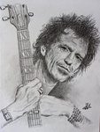 Keith Richard (crayon HB et fusain)