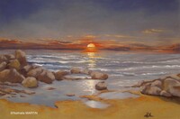 Cr&eacute;puscule 1 (encadr&eacute; 50 x 70)