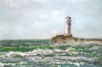Phare Ar Gui Veur - &icirc;le de Sein (encadr&eacute; (encadr&eacute; 38x30)